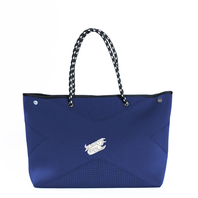 Фасонируйте голубые мягкие сумку пляжа неопрена/даму Тоте Сумку Для Косметику поставщик