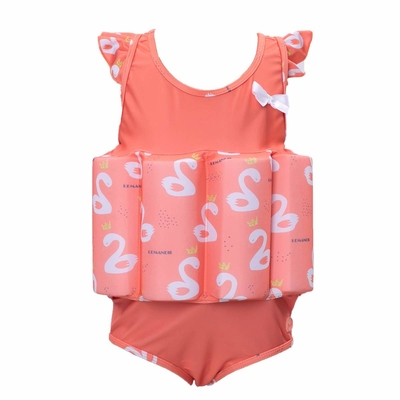 Розовый костюм поплавка девушек флотирования неопрена/жилет плавания плавая для детей поставщик