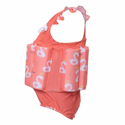 Розовый костюм поплавка девушек флотирования неопрена/жилет плавания плавая для детей поставщик